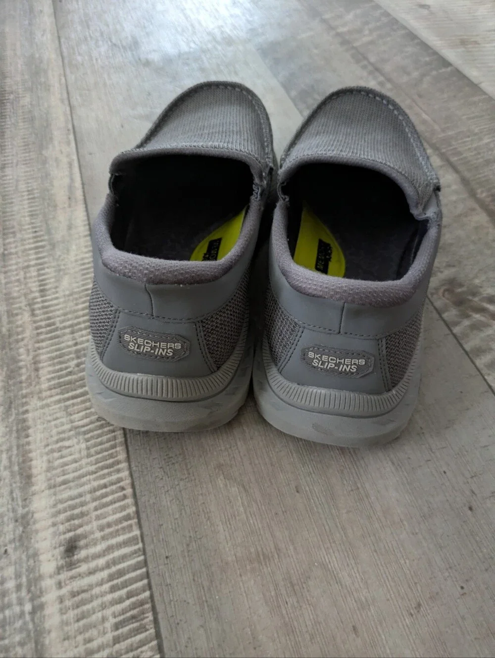 Skechers Slip-ins Pollard Wilfred Mens 10 Casual Shoes Extra Wide Fit Gray NWOB